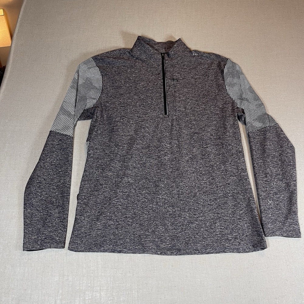 Lululemon‎ 1/4 Zip Stretch Performance Pullover XL Mens Grey Golf M3BNSS